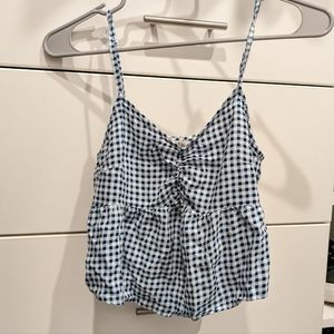 Gingham crop top